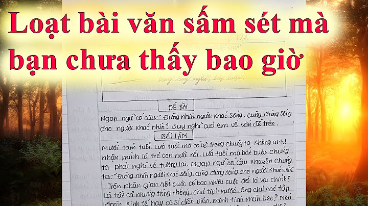 Baài văn hay noi ve sư thanh cong