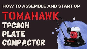 How To Assemble And Start Up A TPC80H Tomahawk Honda Engine Plate Compactor | South Bay Repair Shop