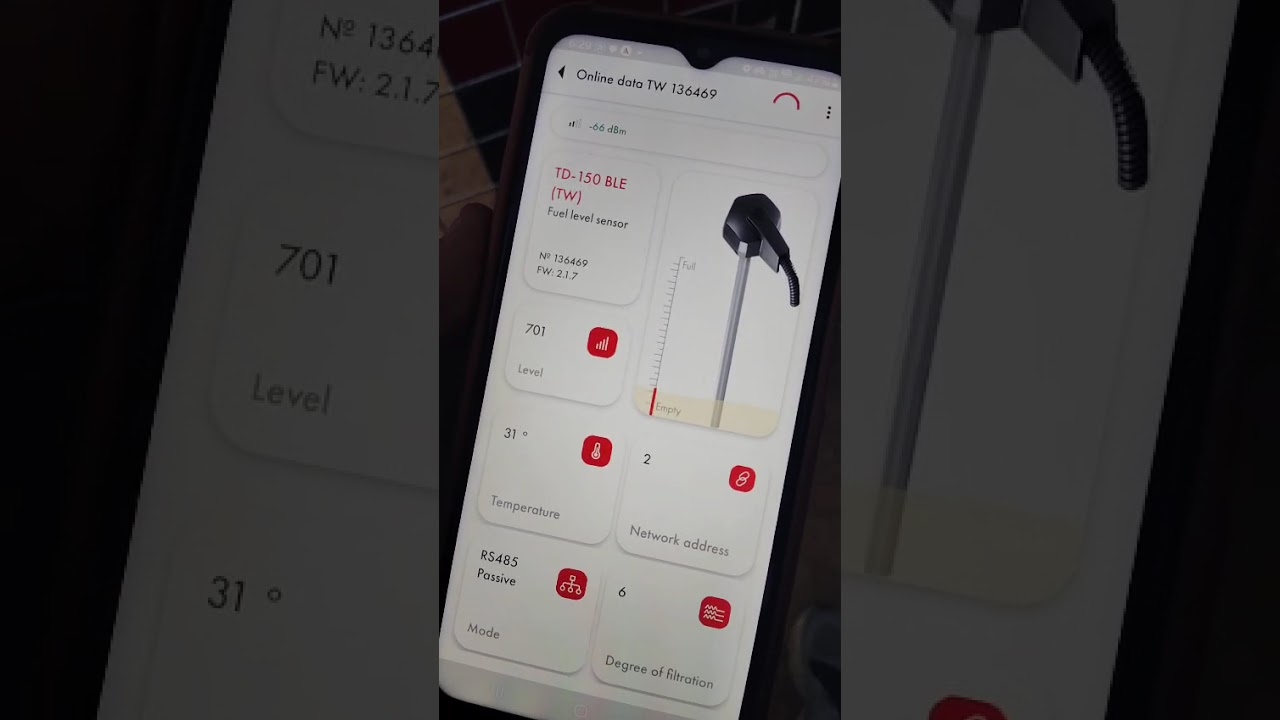 fuel sensor settings