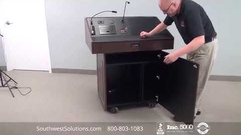 Roll-About Executive Multimedia Podium | SSG