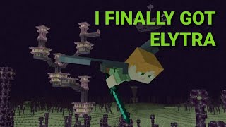 Got ELYTRA in MINECRAFT# minecraft vedios# got dragon head# going in end city