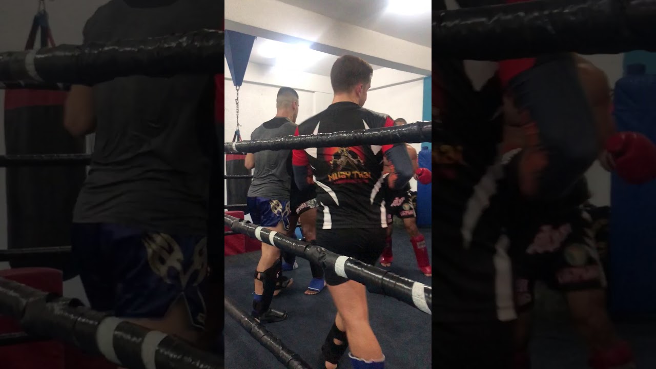 Sparing Andronicos Evripidou Vs Glen at Lumpinee Gym Limassol Cyprus