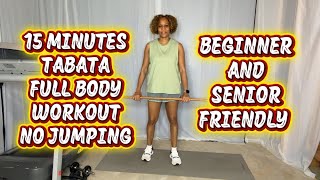 15 minutes Tabata workout for beginners and seniors #fullbodyworkout #tabataworkout