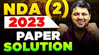 NDA Exam Paper Solution 🤩 NDA (2) 2023 Paper Solution 🔥 Maths Jugad Se 😎 Paper Solution NDA (2) 2023