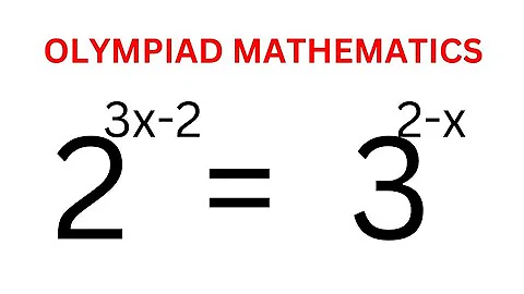 👍Math Olympiad Question 2^3x-2=32-x | You Should Learn This Best Trick | Nice Exponential Equation.