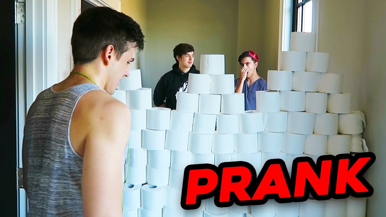 TOILET PAPER FORT PRANK !!! YouTube
