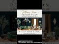 Virtual room design transformation: Bourgeois meets Art Deco