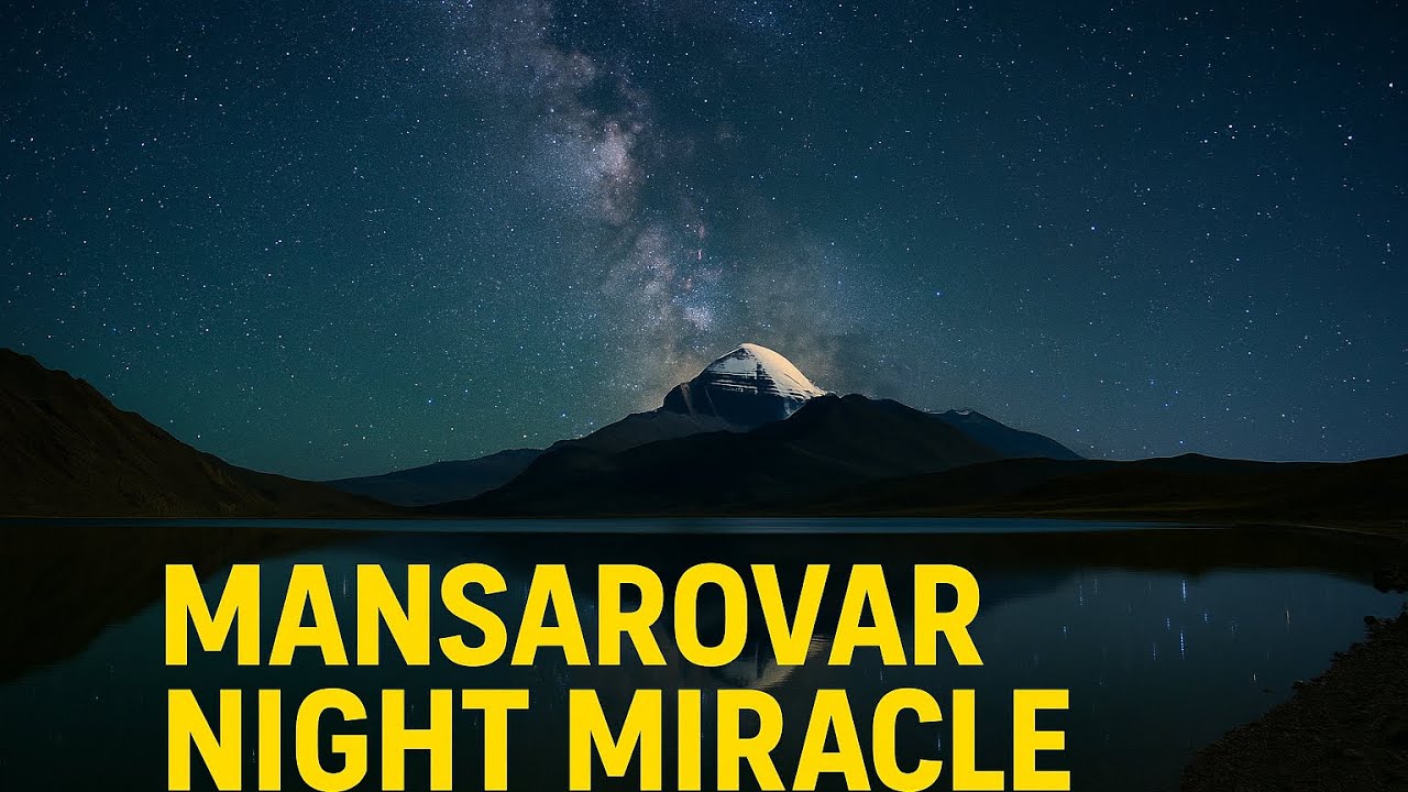 “Mansarovar Night Miracle – Divine Lake of Shiva | Kailash Mansarovar Yatra 2025”