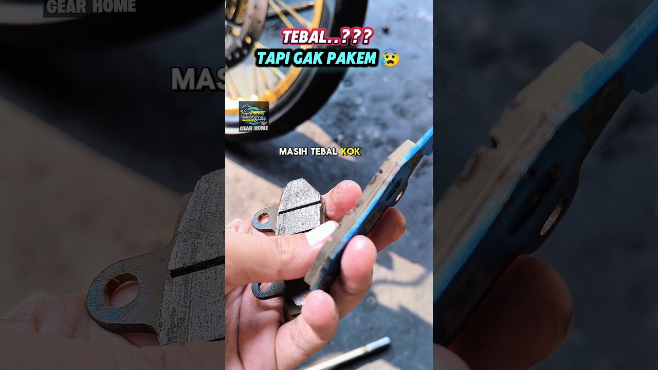 KO GINI.. 🤔? Kampas Rem Motor Masih Tebal Tapi Gak Pakem 🛵🏍