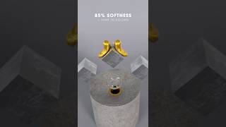 What Happens When Soft Gold Meets a Moving Torus | 3D Soft Body Simulation