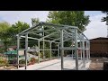 Diy light steel garage kit shed construction