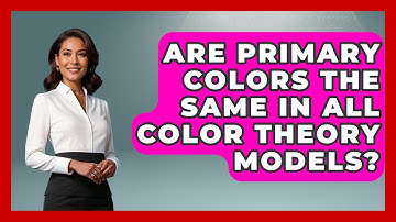 Are Primary Colors the Same in All Color Theory Models? | The Virtual Art Desk News
