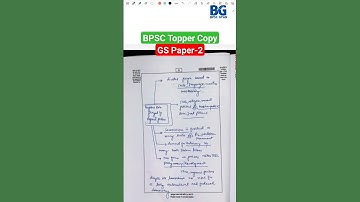 68th BPSC Topper Copy | Answer writing for 70th BPSC Mains | #bpscgyan #70thbpsc #shorts