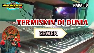 TERMISKIN DI DUNIA ( KARAOKE  ) Versi Koplo Jaranan Nada Cewek 