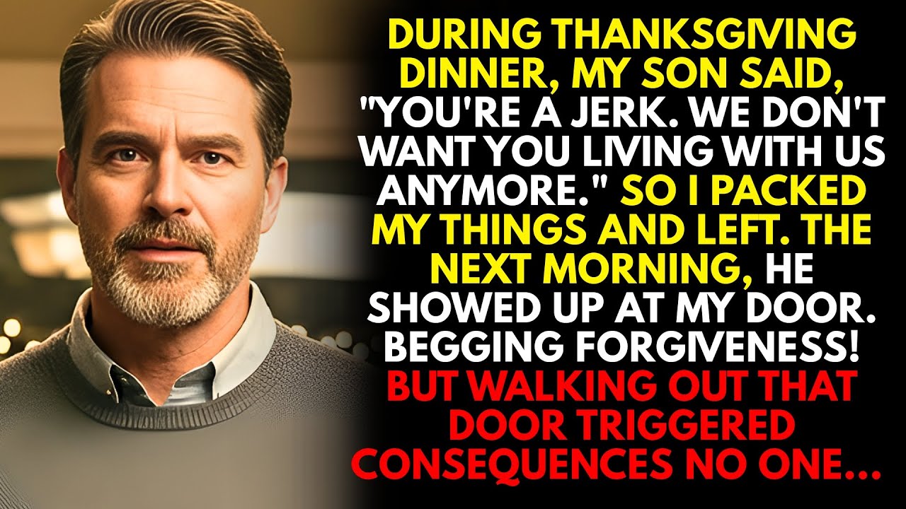On Thanksgiving Day, My Son Said, “You're A Leech. We Don't Want You Living With Us.” So I Left...