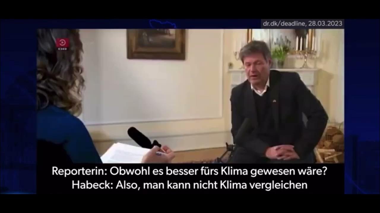 Robert Habeck Interview in Dänemark! „Uran aus Russland…“ YouTube