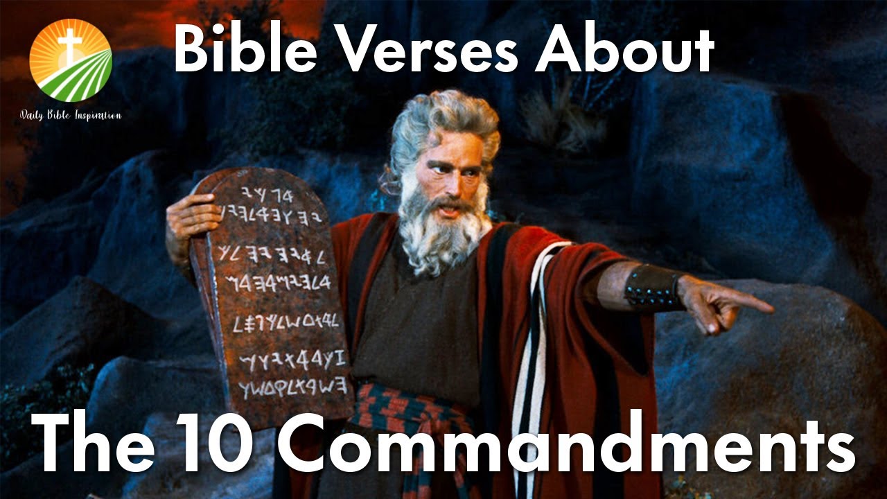 Bible Verses About The Ten Commandments - YouTube