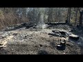 Remnants of a cabin near Brimson destroyed by Camp House Fire