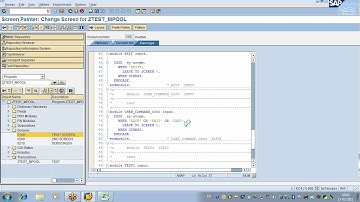 SAP ABAP  F4 help and F1 help in module pool & Understanding BDC concept