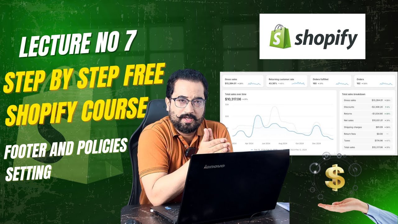 How to Add Store Policies in Shopify with AI | Complete Beginner Guide |  Lecture 7