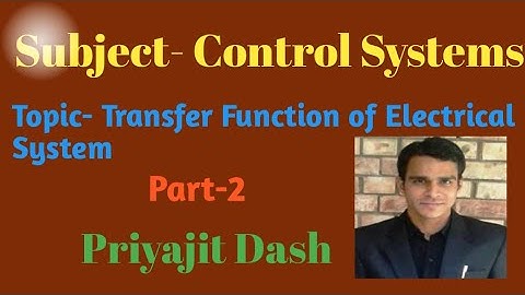 Transfer Function of Electrical Network with Example-2