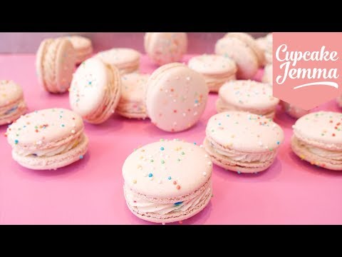 How to Make BIRTHDAY CAKE MACARONS! | Cupcakes