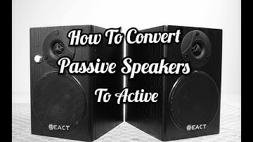 How to convert passive speaker to active! DIY