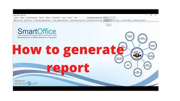 How to generate report in smart office suite software | Smartoffice attendance software | biomax