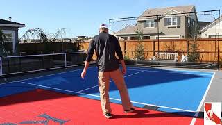 Pickleball/Basketball Court Install: Part 6  Flex Court Rebounder  and Picklenet Deluxe review