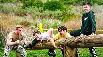 I Challenged James Charles, Markiplier, and Ethan to a Military Obstacle Course