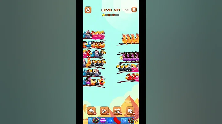 #bird #sort 2 #color #puzzle #level 271 #colour #gaming #viral #trending #shorts #solution #birdsort