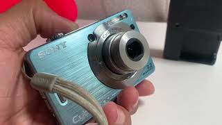 Sony Cyber-SHOT DSC-W55 7.2MP Digital Camera - BLUE FULLY WORKING