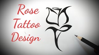 ... designs...rose tattoo art...rose black and white,,drawin...