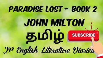 Paradise Lost Book 2 by John Milton Summary in Tamil