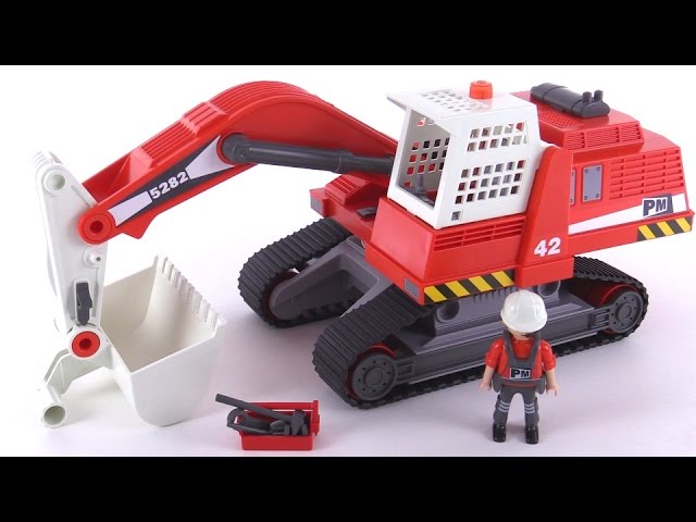 Arbeid lepel vaak Playmobil Construction Excavator review! City Action set 5282 - YouTube