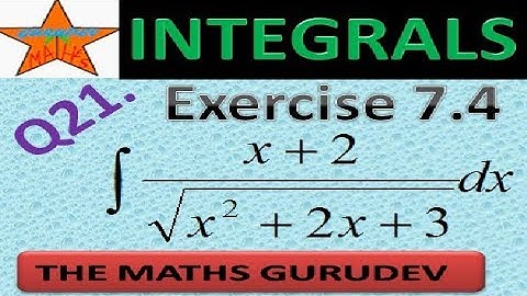 Exercise 7.4 Question21, Class 12 maths, Integrals, NCERT solutions by THE MATHS GURUDEV, EX7.4 Q21