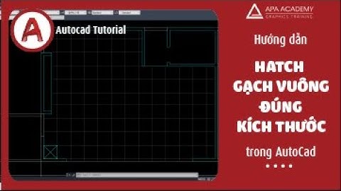 Hatch gạch vuông đúng kích thước trong AutoCAD | Autocad Tutorial