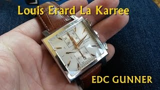 Louis Erard La Karree Blue Chronograph 77502aa05 - Pre-Owned Mens