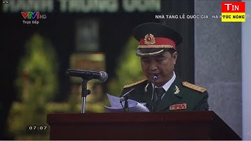 Truyền hình trực tiếp Lễ viếng nguyên Chủ tịch nước - Đại tướng Lê Đức Anh