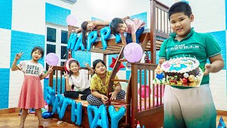 Kids Go To School | Birthday Party Chuns And Best Friend Making Birthday Cake Zhu Bajie 2