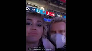 Miley Cyrus and Billy Idol at Super Bowl 2021 | Instagram Live
