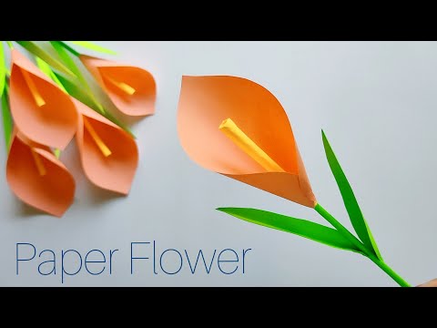 Easy Paper Flower || Paper Tulip Flower || Paper