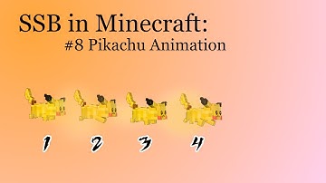 SSB in Minecraft 1.9 - Pikachu Animation