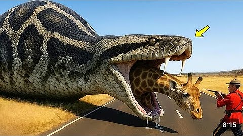 Brave Heroes Save Hyperactive Mother Giraffe From Deadly Giant Python