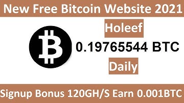 Holeef Review New Free Bitcoin Mining Website 2021 Free Cloud Mining Website 2021