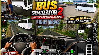 Ultimate Bus Simulator 2 | Long Route Bus Driving Gameplay🤔 gammer Razi  screenshot 3