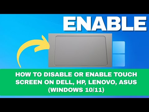 How to Disable or Enable Touch Screen on Dell, HP, Lenovo, Asus (Windows 10/11)