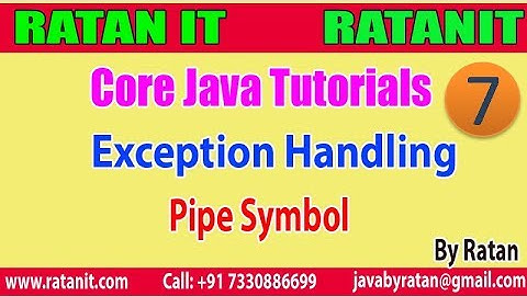 Corejava Tutorial || Exception Handling || Pipe Symbol (Handling Multiple Exception)
