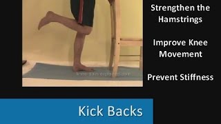 Kick Backs Video: Knee Strengthening Exercises