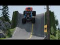 Monster Trucks vs Extream Wave Roads! Jumps e Crashes | BeamNG.Drive #15